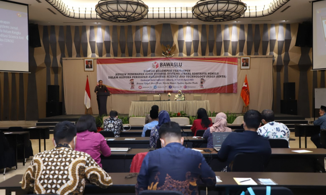 Wujudkan Lembaga Berbasis Literasi Pemilu, Jurnal Adhyasta Pemilu Bawaslu Persiapkan Akreditasi SINTA