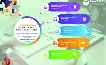 Tingkatkan Kompetensi SDM Humas, Bawaslu Sinjai Ikut Workshop Kehumasan